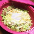 YUKIKI☆'s cooksnap of when they made キャベハム卵マヨチーズをレンジでチン♪.