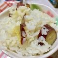 けめ＊'s cooksnap of when they made 出汁なし！超簡単さつまいもご飯.