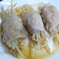 みにまめ's cooksnap of when they made レンジで４分☆簡単もやしの豚肉巻き☆.