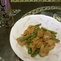 ジョングレ's cooksnap of when they made 豚肉といんげんの梅炒め.