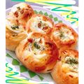 remiction's cooksnap of when they made 惣菜パン チーズ明太子マヨとチーズツナ☆.