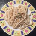 ラクラクダ's cooksnap of when they made 【焼きうどんで簡単♪和風ペペロンチーノ】.