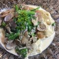 kero4's cooksnap of when they made 菜の花とベーコンのクリームパスタ.