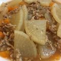 菜鳳子's cooksnap of when they made 簡単♪大根とひき肉の生姜あん煮.