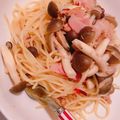 どこかの大学1年生's cooksnap of when they made 簡単☆ツナとベーコンのペペロンチーノ☆.