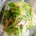 べにあ's cooksnap of when they made 春キャベツとほうれん草の簡単チキンサラダ.