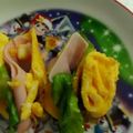 ちなつのママ's cooksnap of when they made 甘い卵☆ハムチーズレタスのくるくる卵焼き.