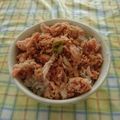 ラリー＆サラ's cooksnap of when they made Theずぼら☆鮭フレーク丼.