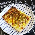 mocha03's cooksnap of when they made 栄養満点♪しらすのお好み焼き風トースト.