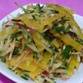 yumipandaa's cooksnap of when they made 薬味たっぷり 沢庵のぽりぽりサラダ.