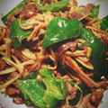 maaaayuu's cooksnap of when they made 牛肉ピーマンのオイスターマヨ炒め　超簡単.