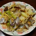 りんろんパパ's cooksnap of when they made あさりと春キャベツ✾簡単ボンゴレビアンコ.