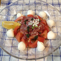 violets's cooksnap of when they made ❁トマトと生ハムのはちみつレモンマリネ❁.