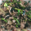 キャップとラム's cooksnap of when they made 大根とほうれん草のそぼろ煮.