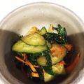 SOL81's cooksnap of when they made きゅうりとニラ、人参の胡麻酢和え.