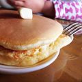 みちこ55's cooksnap of when they made HMなしで超ふわっふわのホットケーキ.