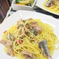 ばじまま's cooksnap of when they made 秋刀魚と葱の梅干しペペロンチーノ.