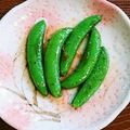 リラクマオ's cooksnap of when they made スナップエンドウの生姜焼き.