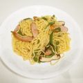 のかまるこ's cooksnap of when they made ピーマンと椎茸で塩焼きそば♪半人前.