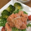 桃的美しき日々's cooksnap of when they made サーモンとミニトマト塩こうじカルパッチョ.