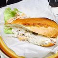 Campanilla's cooksnap of when they made ごぼうとチキンのおかか梅マヨデリサンド.