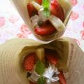 chako106HM's cooksnap of when they made すぐ出来る♩お店みたいなクレープ★.