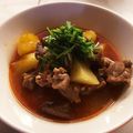クック70NPC7☆'s cooksnap of when they made 仔羊肉とじゃがいもの四川風煮込み.