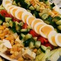 たにたーに's cooksnap of when they made パーティーに♪簡単‼︎豪華なコブサラダ☆.