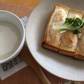 たまご母さん's cooksnap of when they made おつまみ海老トースト.