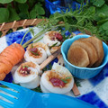 もりあん農園's cooksnap of when they made 我が家の梅でちくわのしそ巻き.