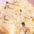 ＊にょにょん＊'s cooksnap of when they made 今日の朝粥☆わかめとしらす入り玉子粥☆.