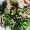ruminorth's cooksnap of when they made 簡単☆チンゲン菜と豚肉のゴマ風味炒め.