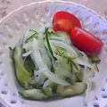 のじまさん's cooksnap of when they made 胡瓜＆玉ねぎのマリネ風♪さっぱりサラダ.