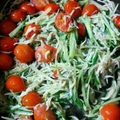 ゆこさんば's cooksnap of when they made しらすとミニトマトの簡単パスタ.