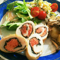 カロラッチョ's cooksnap of when they made お弁当に♡ささみと明太子のくるくる焼き.