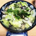 ネコ奴's cooksnap of when they made あさりと春キャベツの旨みがギュッ！うどん.