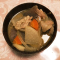 Papasugon's cooksnap of when they made 我が家の豚汁.