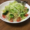 クックY9ZN0E☆'s cooksnap of when they made トマトとオクラの和風冷製パスタ.