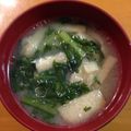 ゆすひと's cooksnap of when they made 春菊のみそ汁.