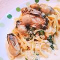 ちいちゃんまる's cooksnap of when they made ☆簡単☆牡蠣の和風クリームパスタ.