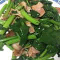 tayuko310's cooksnap of when they made ほうれん草とベーコンのバター炒め.