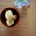 みるく茶's cooksnap of when they made 糖質オフお菓子♪おから黒胡麻きな粉ボール.
