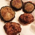 みかん好きのネコ's cooksnap of when they made あまった餃子のタネで茄子のはさみ揚げ♪.