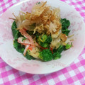 めみたん☆'s cooksnap of when they made 青菜とかまぼこの柚子胡椒ポン酢和え.