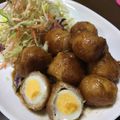 クックRARDAU☆'s cooksnap of when they made ☆簡単☆うずらの卵入り肉巻きボール.