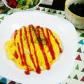 usukekitty's cooksnap of when they made ＊めっちゃ簡単♪ふわとろオムライス＊.