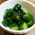 えーちゃん∮'s cooksnap of when they made 袋で簡単きゅうりの浅漬け.
