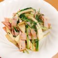 はるシェフ's cooksnap of when they made お弁当に☆水菜ときのこのガーリック炒め.