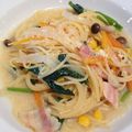 earlyさん's cooksnap of when they made フライパンひとつ♪クリームパスタ.