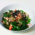 taako1552's cooksnap of when they made わさび菜のお浸し風サラダ♪スピード一品♥.